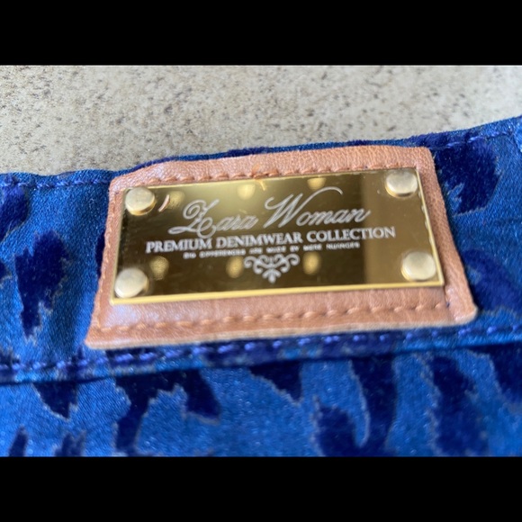 Zara Leopard Print Denim Jeans - Picture 5 of 7